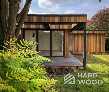 Теплая зимняя беседка угловая №64 - фото 1711